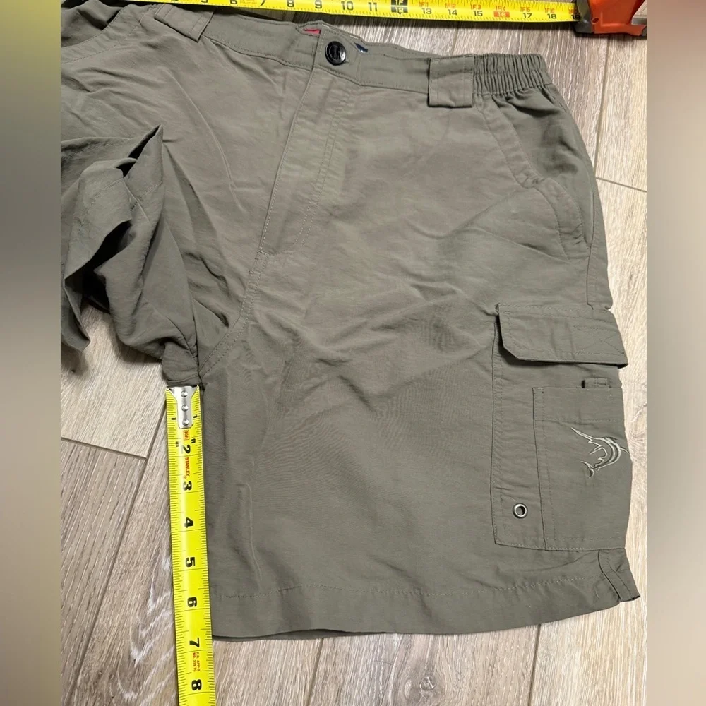 Reel Legends green Performance Shorts With Elastic Side waist for comfort